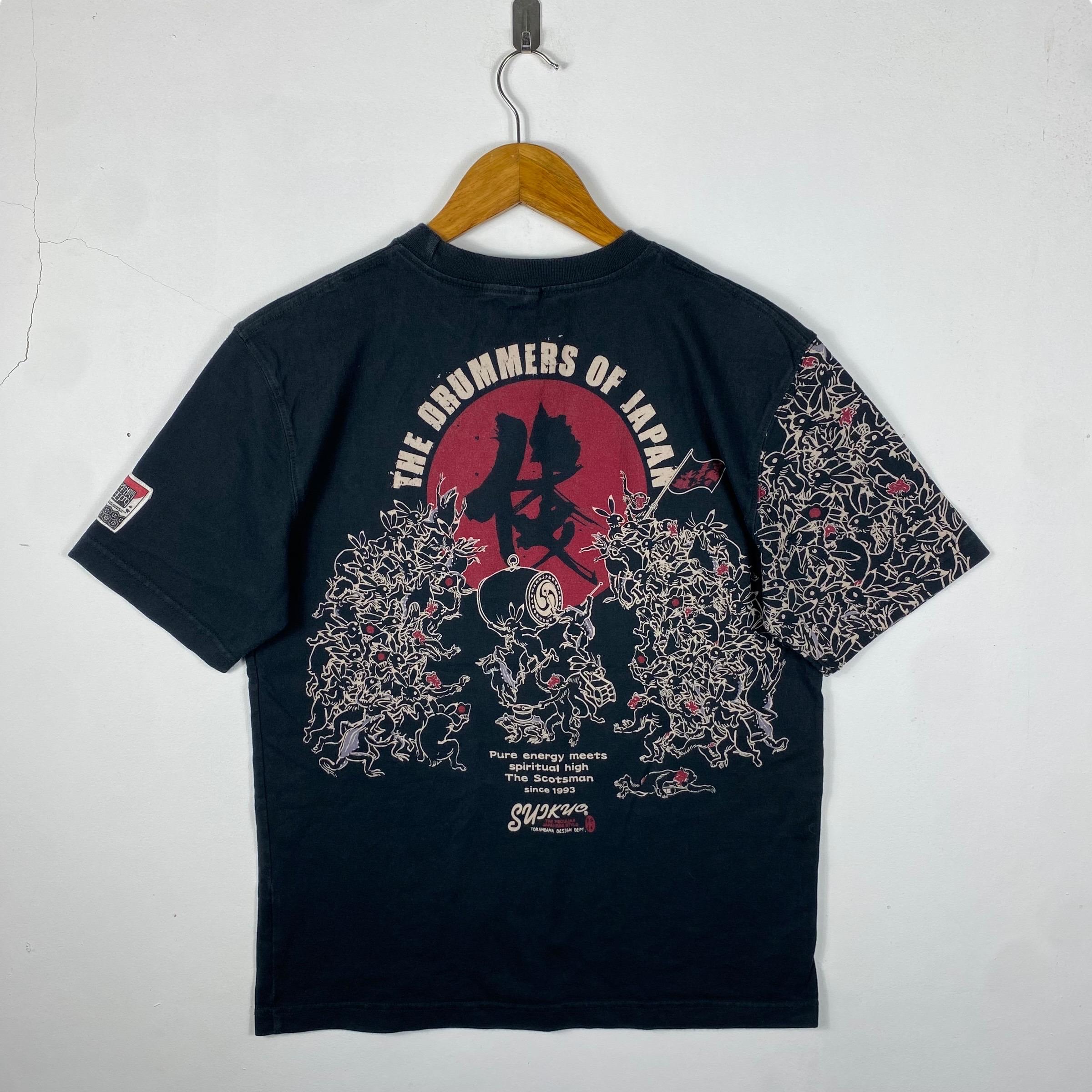 Rare!! Ted Company YAMATO Suikyo the Drummer of Japan Graphic Tee