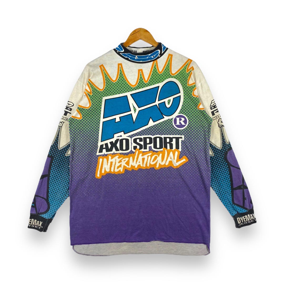 Rare!! Vintage 90's AXO SPORT INTERNATIONAL Long Sleeve