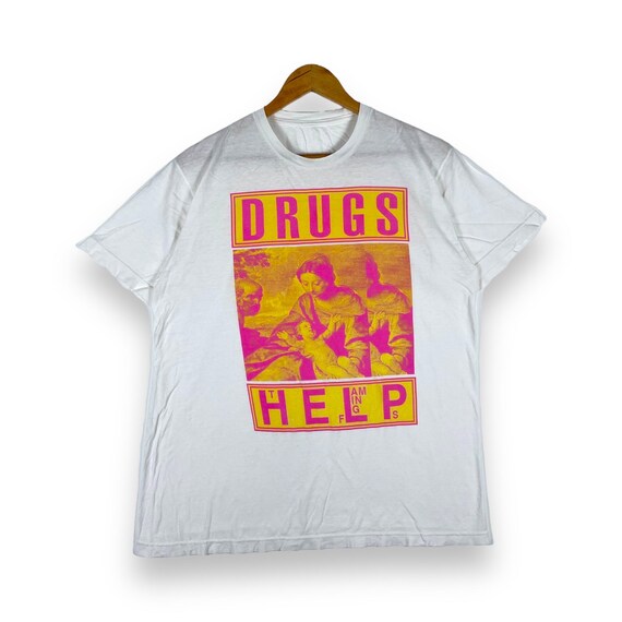 FLAGSTAFF The Flaming Lips Tシャツ ホワイト Vintage The Flaming Lips Live Live Live T Shirt 90s White