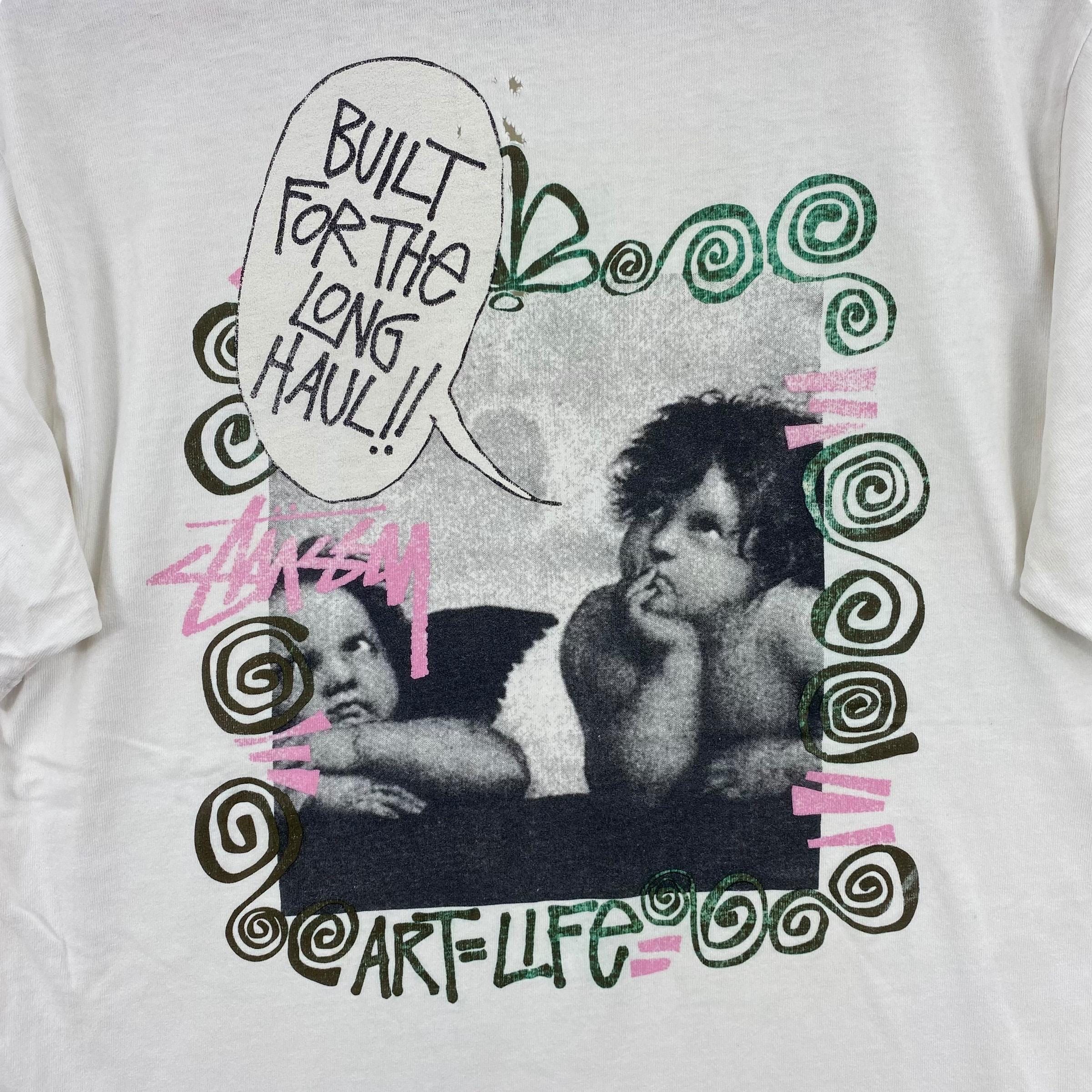1990's Stussy ART IS LIFE T Shirts M 1990's Stussy ART IS