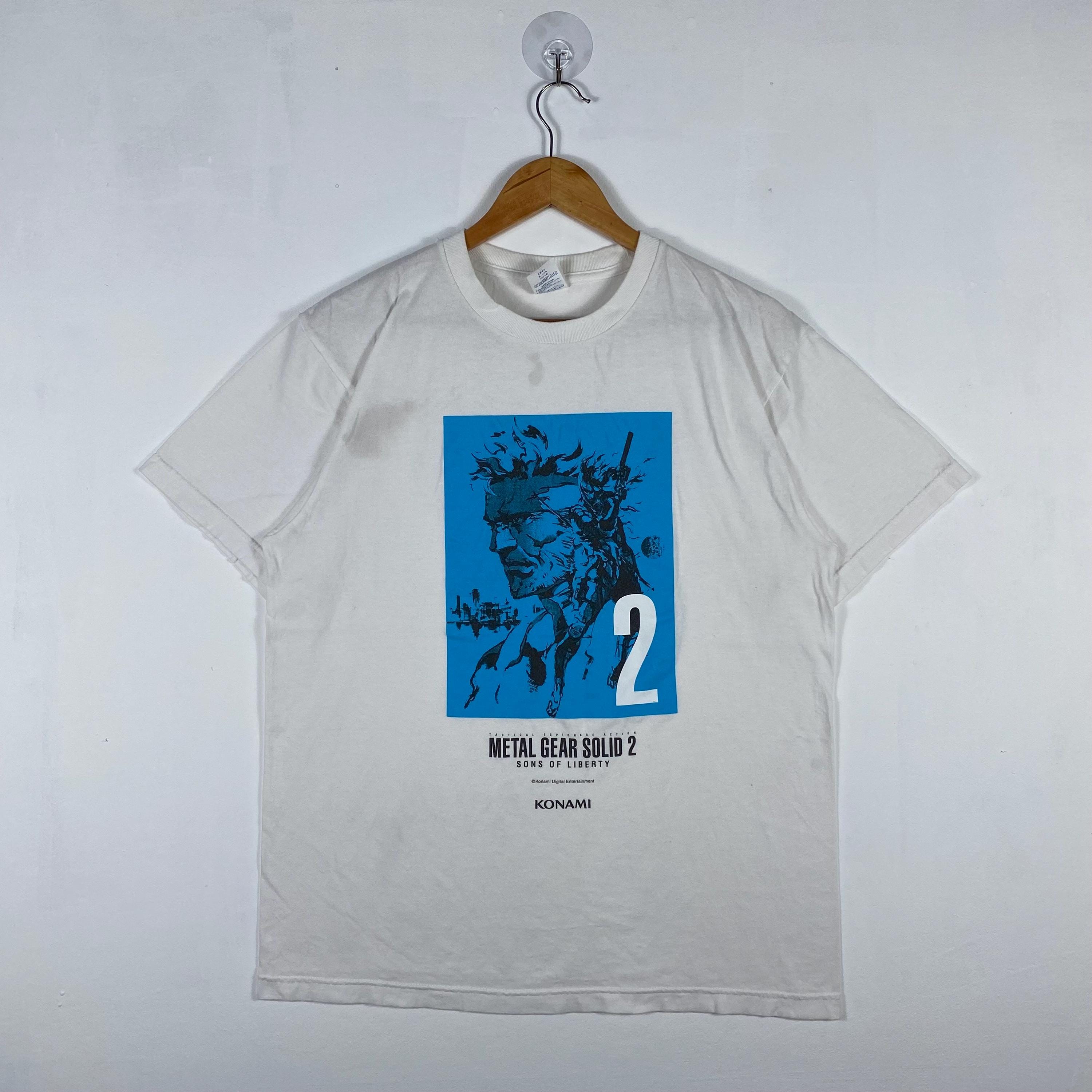 Vintage Metal Gear Solid 2 Tee - Konami Game Promo (fits