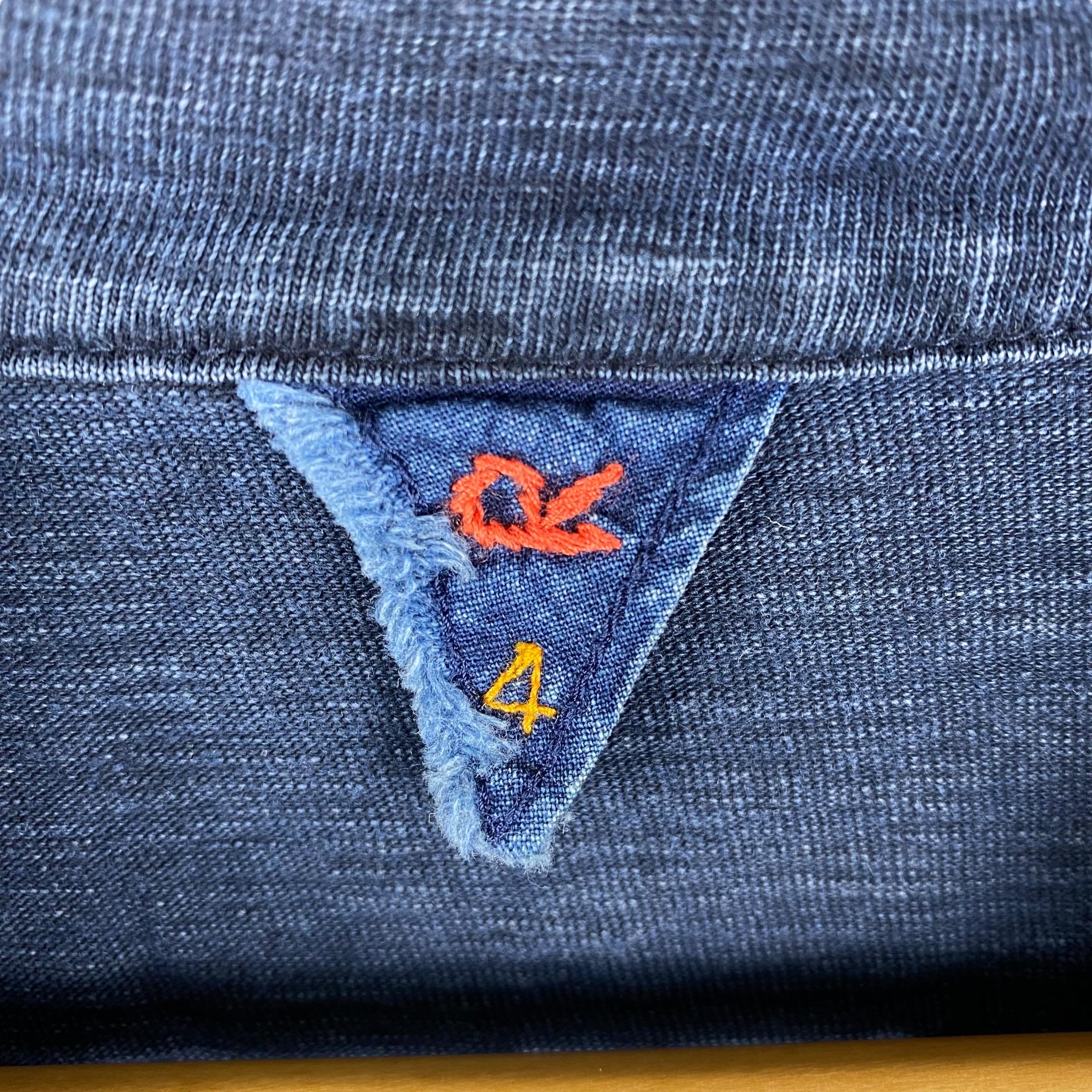 美品⭐︎45rpm メンズ　インディゴ長袖ポロシャツ　サイズ4 2025年最新】Yahoo!オークション -45rpm インディゴ ポロシャツの中古