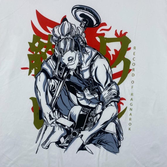 Rare!! Japanese Anime RECORD OF RAGNAROK Graphic Poly Tee Shirt Extra Large Size View 5