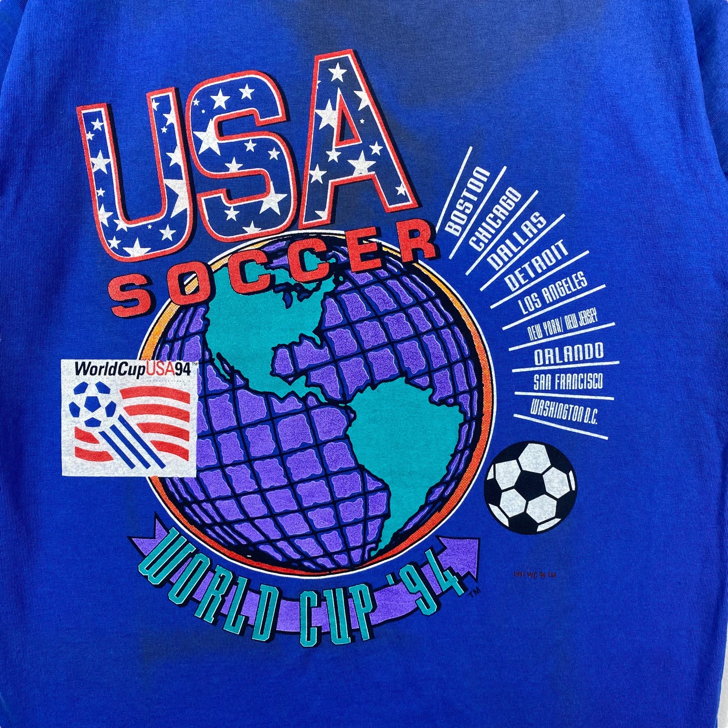 コレはレア過ぎる！World Cup USA 94Tシャツ ヴィンテージ大注目❗️ Rare!! Vintage 90's World Cup Usa '94 USA SOCCER Graphic Tee Shirt