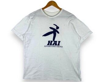 Vintage 90s HAI Sporting Gear Big Logo Rare Design Japan