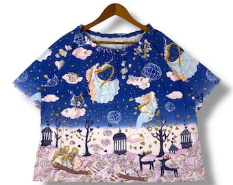 Selten!! TSUMORI CHISATO Schlaf Fantasie Kunst Grafik Frauen Tops Large Size