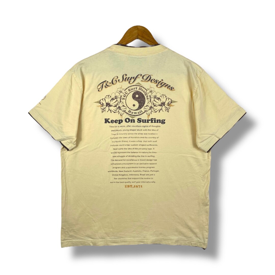 Vintage T&C Surf Designs Double Layered Surf Tee Shirt - Extra Vintage T&C Surf Designs Double Layered Surf Tee Shirt - Extra
