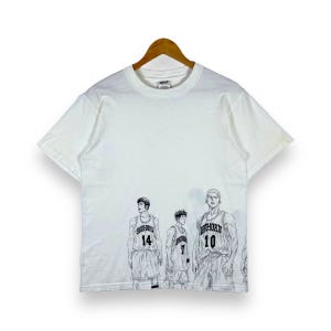 Vintage 90s Slam Dunk Anime Tee: Shohoku Team, Small Size
