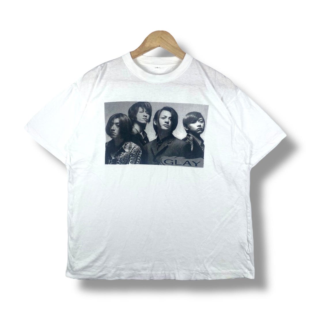 GLAY ; JIRO on bass 90s ヴィンテージ バンド Tシャツ 90s GLAY Tシャツ ヴィンテージ シングルステッチ usa 古着