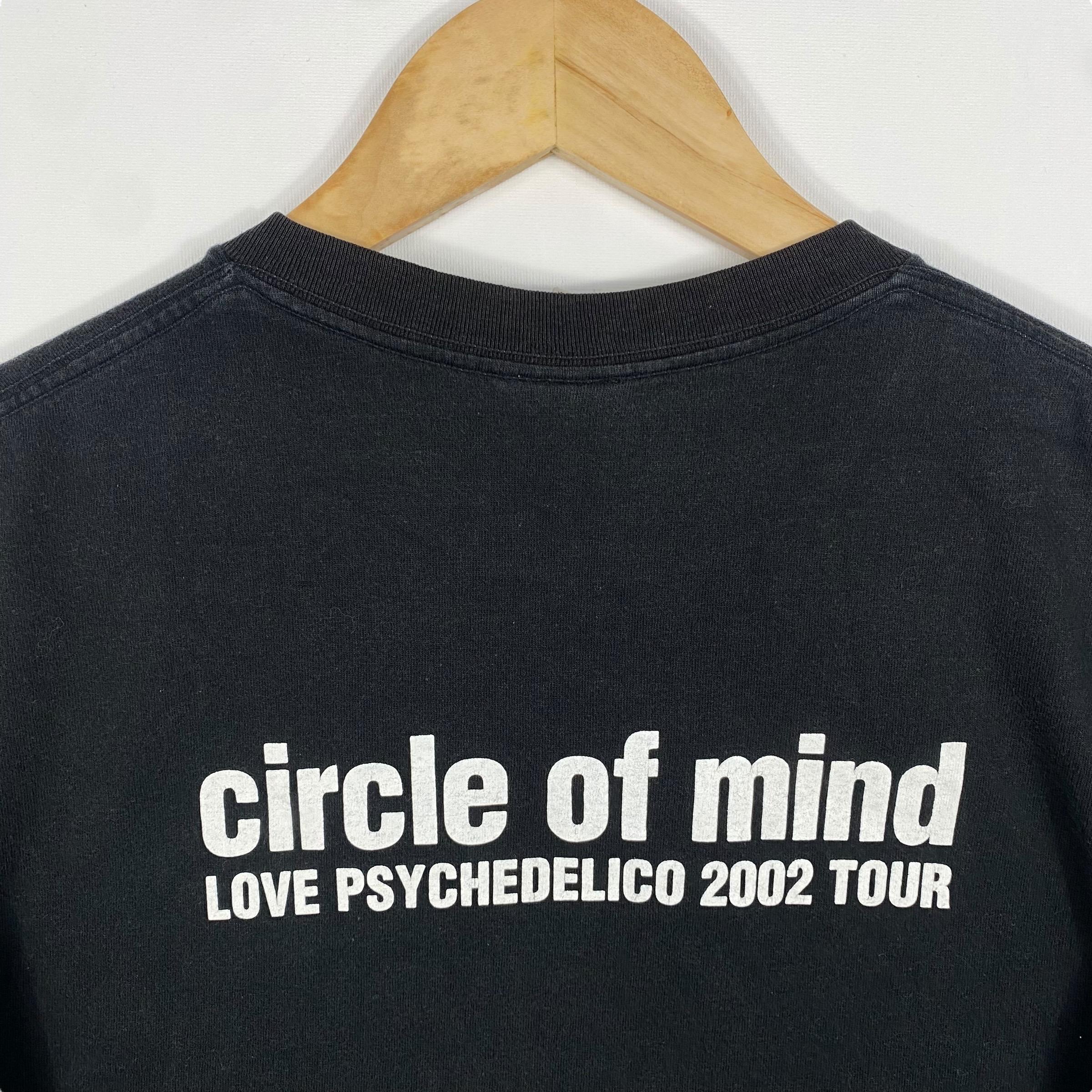 Rare!! LEVIS X LOVE PSYCHEDELICO Circle of Mind 2002 Tour Tee