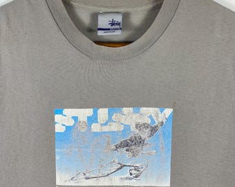 Rare!! Vintage 00's STUSSY Two Thousand One International Faded