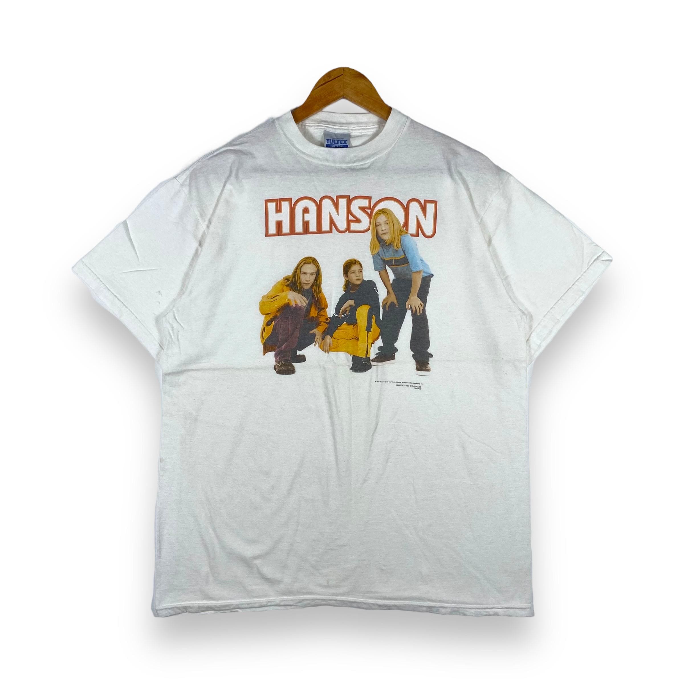 Rare!! Vintage 90's HANSON American Pop Rock Band Tee Shirt Large