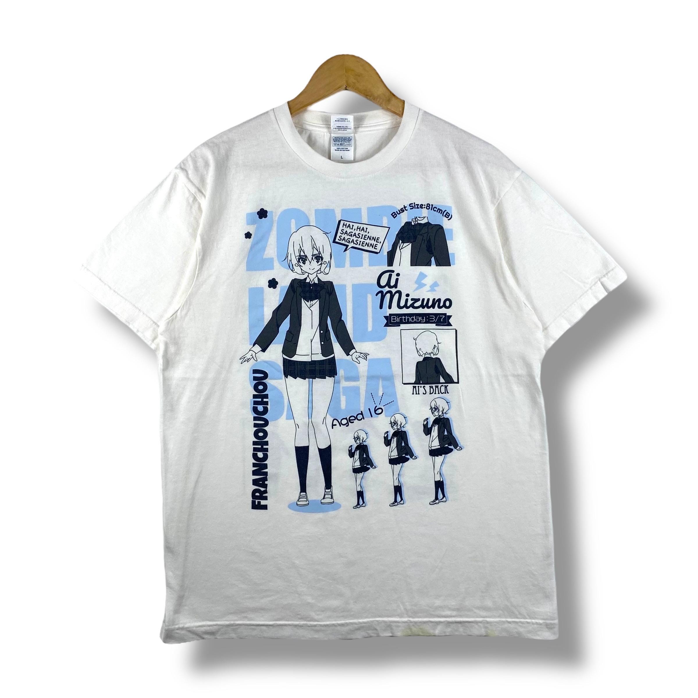 Rare!! ZOMBIE LAND SAGA Ai Mizuno Anime Tee Shirt Large Size - Etsy