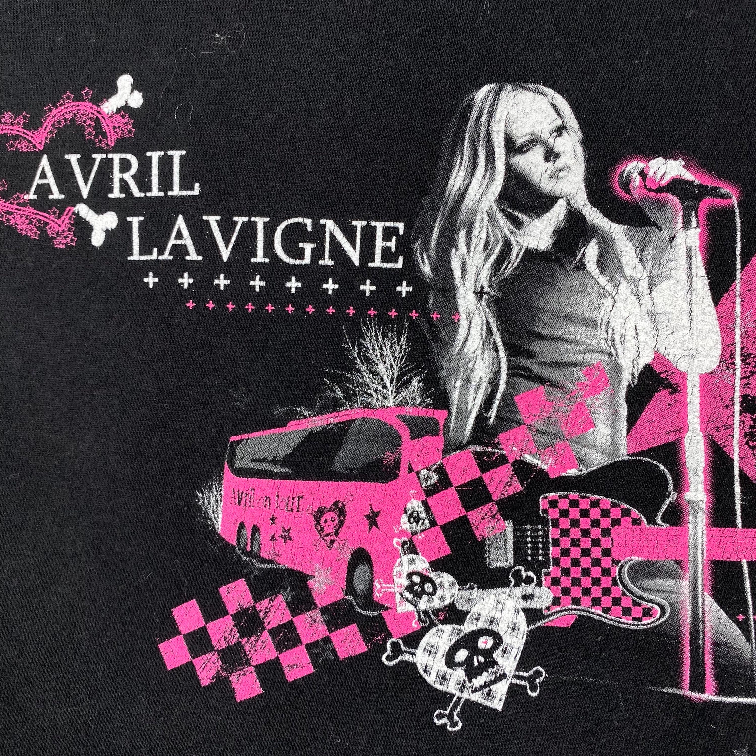 Avril Lavigne 2008ライブTシャツS Vintage Y2K Avril Lavigne T-Shirt VTG 2008 Tour Concert Band