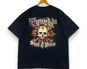 Vintage Cypress Hill Skull & Bones Tee - 00s Hip-Hop Shirt (Extra Large)