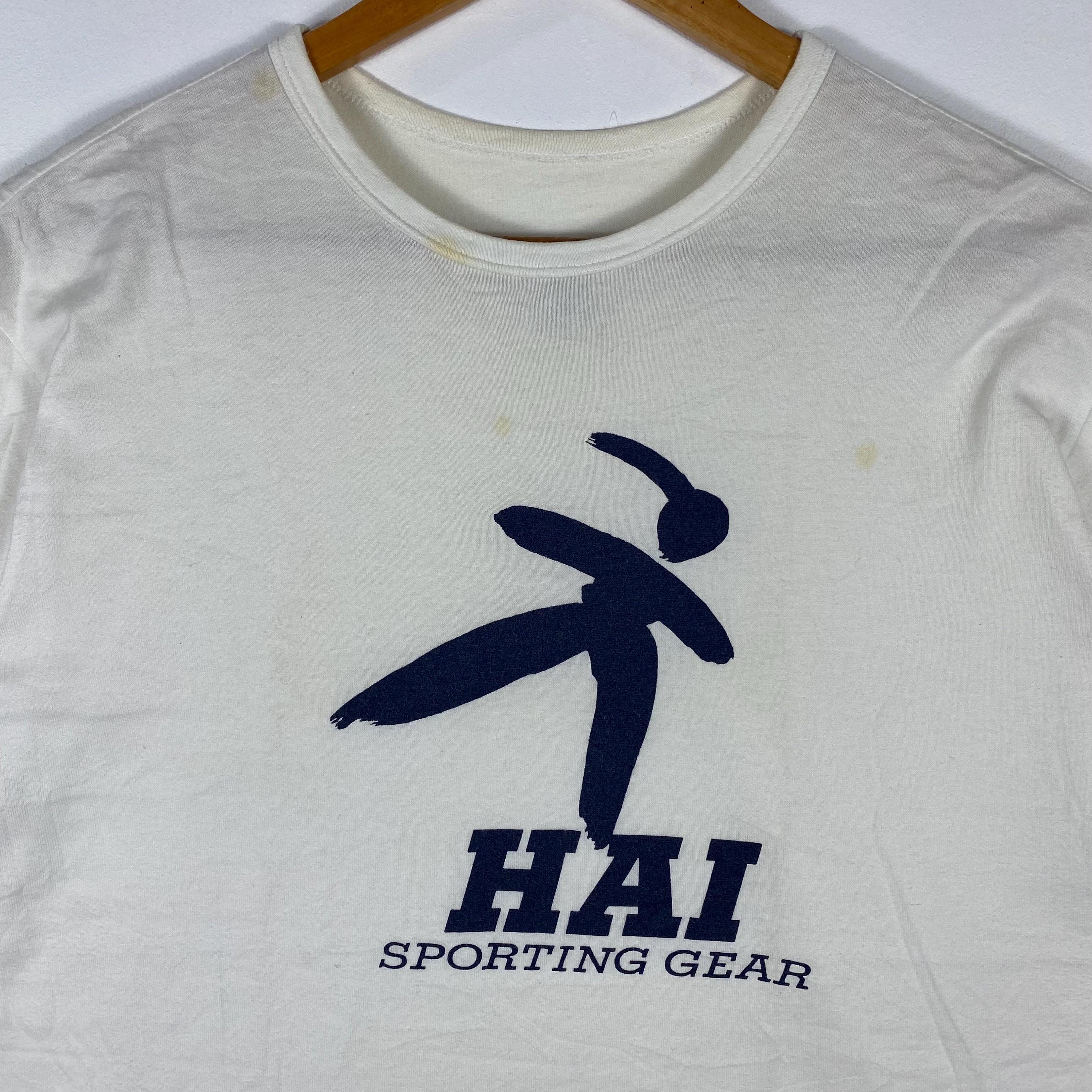 Vintage 90s HAI Sporting Gear Tee - Issey Miyake Big Logo, Medium