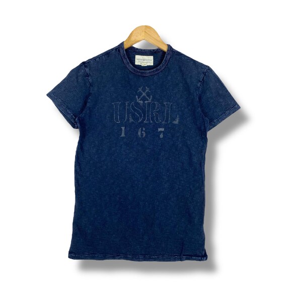 Rare!! USRL 167 Denim & Supply by Ralph Lauren Indigo Tee Shirt