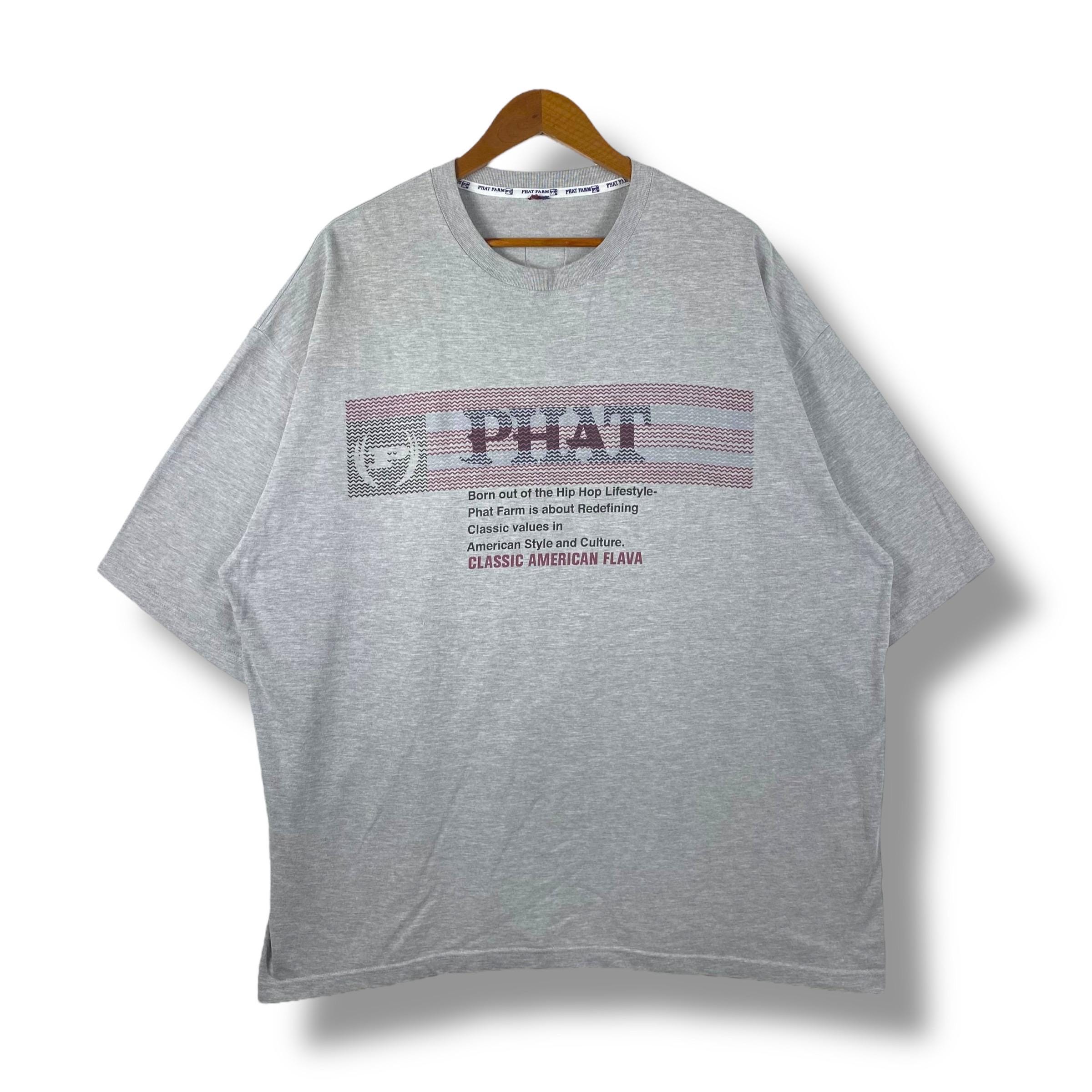 Rare!! Vintage 00's PHAT FARM Hip-hop Wear Lifestyle Tee Shirt 2