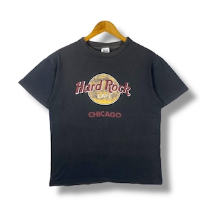 Raro!! Camiseta vintage dos anos 90 HARD ROCK CAFE Chicago com estampa desbotada e tamanho grande