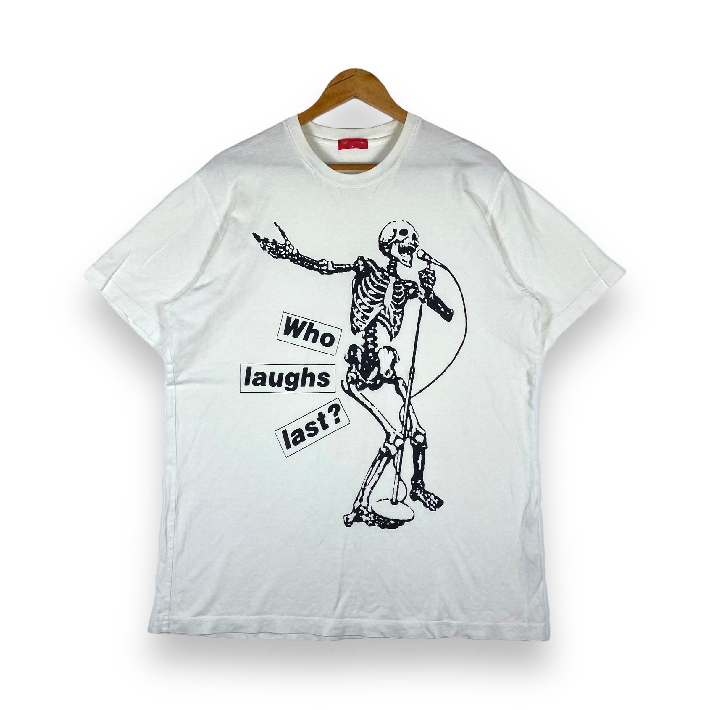 Vintage Barbara Kruger Art Tee: Who Laughs Last? - Extra Large - Etsy