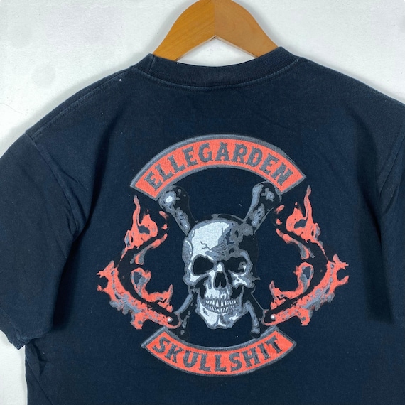 Rare!! Vintage 00's ELLEGARDEN X SKULLSHIT Graphic Tee Shirt