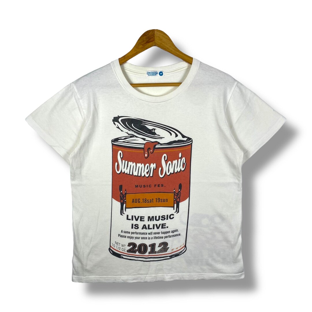 Rare!! SUMMER SONIC 2012 Live Music is Alive Campbell Soup Tee
