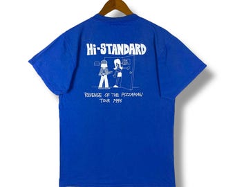 hi-STANDARD 90年代Tシャツ ネイビー Lサイズ 90年代ヴィンテージ ハイスタンダードTシャツ | ハイスタンダード