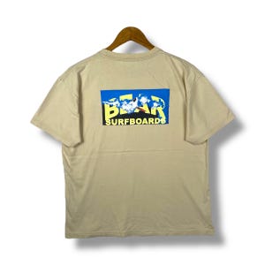 Rare!! Vintage BEAR SURFBOARDS Surfer Graphic Surf Tee Shirt Large Size