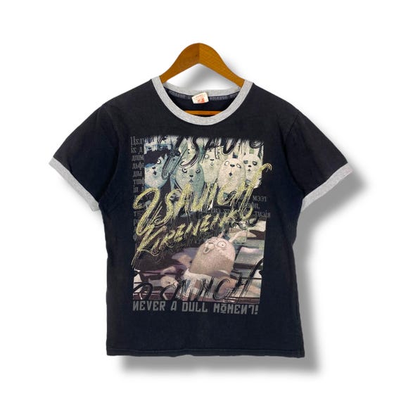 Kinoko 希少✨ ヴィヴィアーノ Ruffle T-shirt Rare!! Vintage USAVICH KIRENENKO Mtv Cartoon Graphic Tee