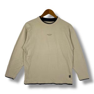 Selten!! SACSNY Y&#39;SACCS Center Logo Doppelschicht Langarm T-Shirt Große Größe
