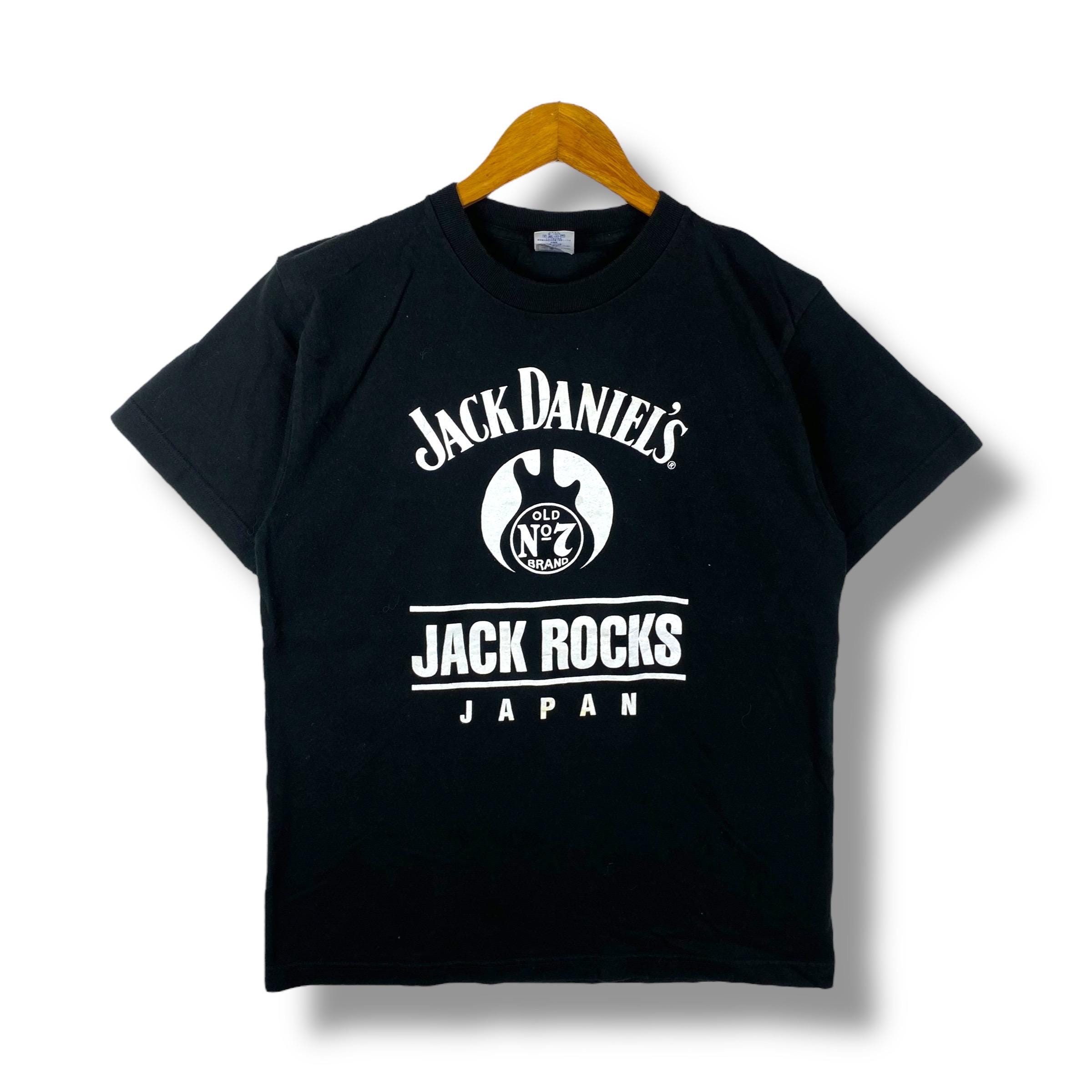 Rare!! JACK DANIEL'S Jack Rock Japan Graphic Tee Shirt Medium Size