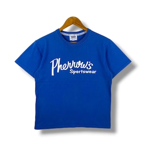 Rare!! Japanese Brand PHERROW'S Sportswear Logo Graphic Tee Shirt Medium Size