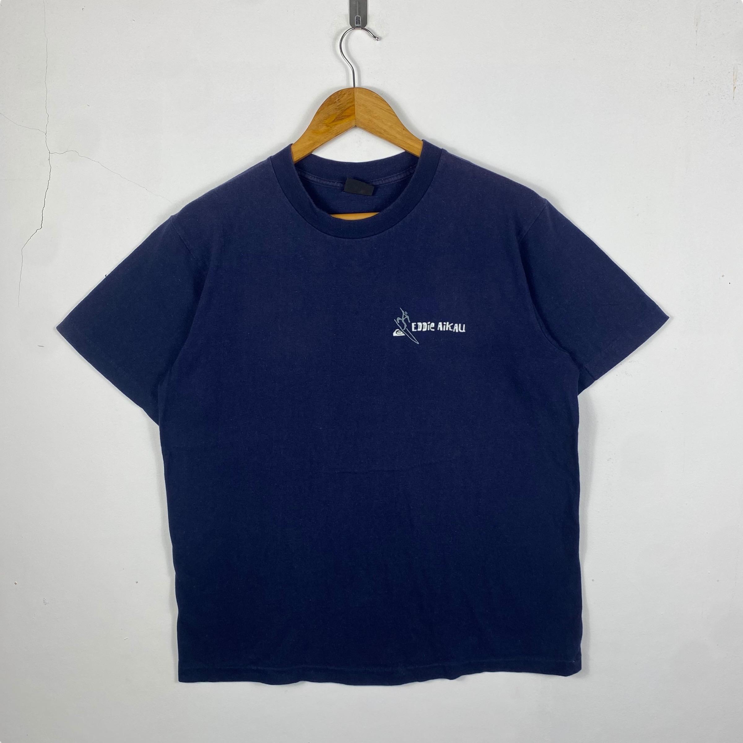 Rare!! Vintage 90's QUIKSILVER Eddie Aikau Waimea Bay Graphic Tee