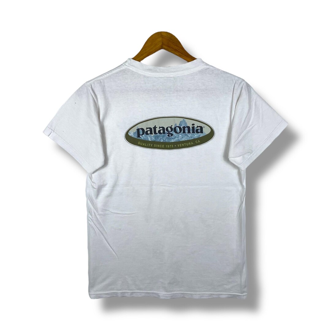 90s Patagonia】半袖シャツ リネン 白無地 カスリ vintage 90s