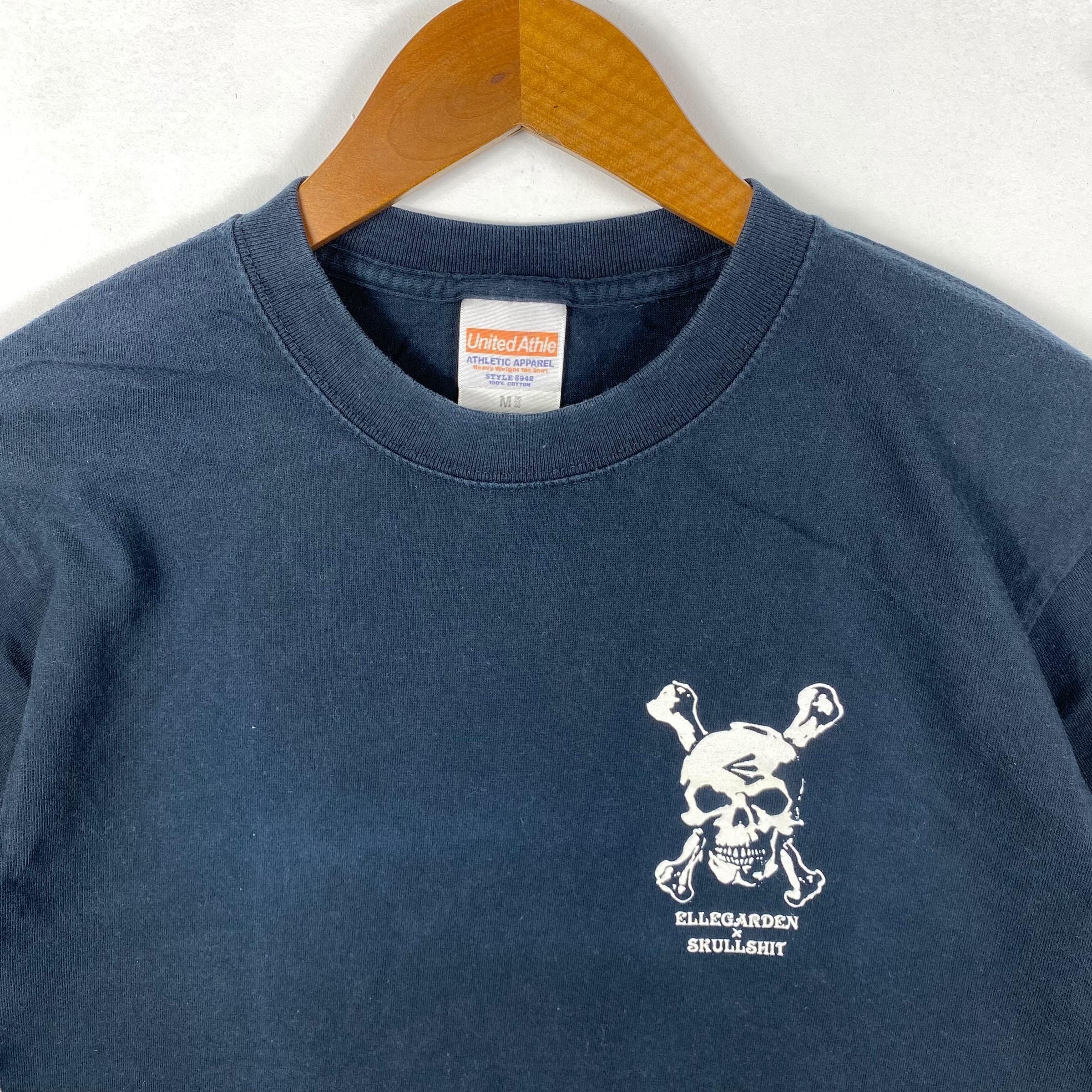 Rare!! Vintage 00's ELLEGARDEN X SKULLSHIT Graphic Tee Shirt