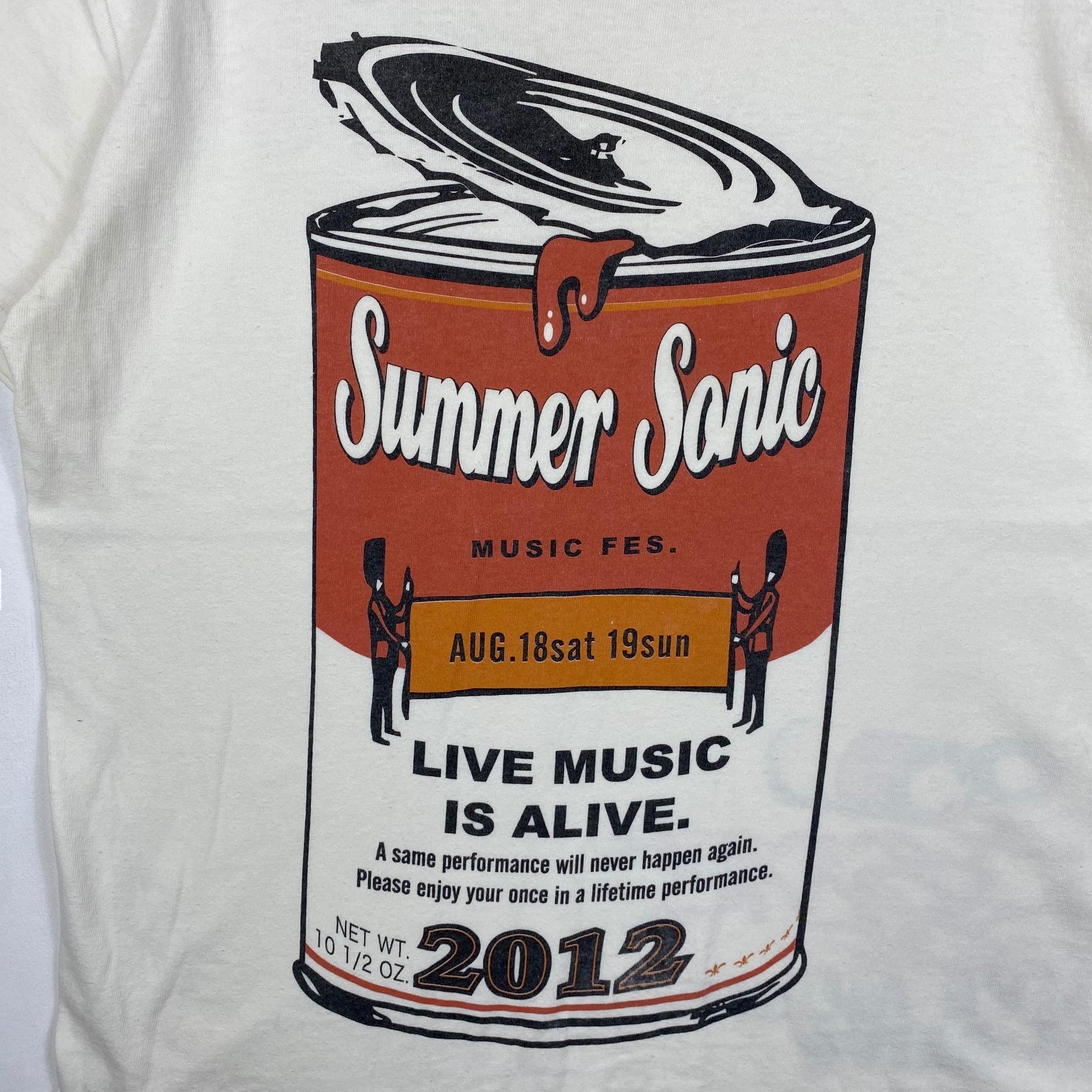 Rare!! SUMMER SONIC 2012 Live Music is Alive Campbell Soup Tee