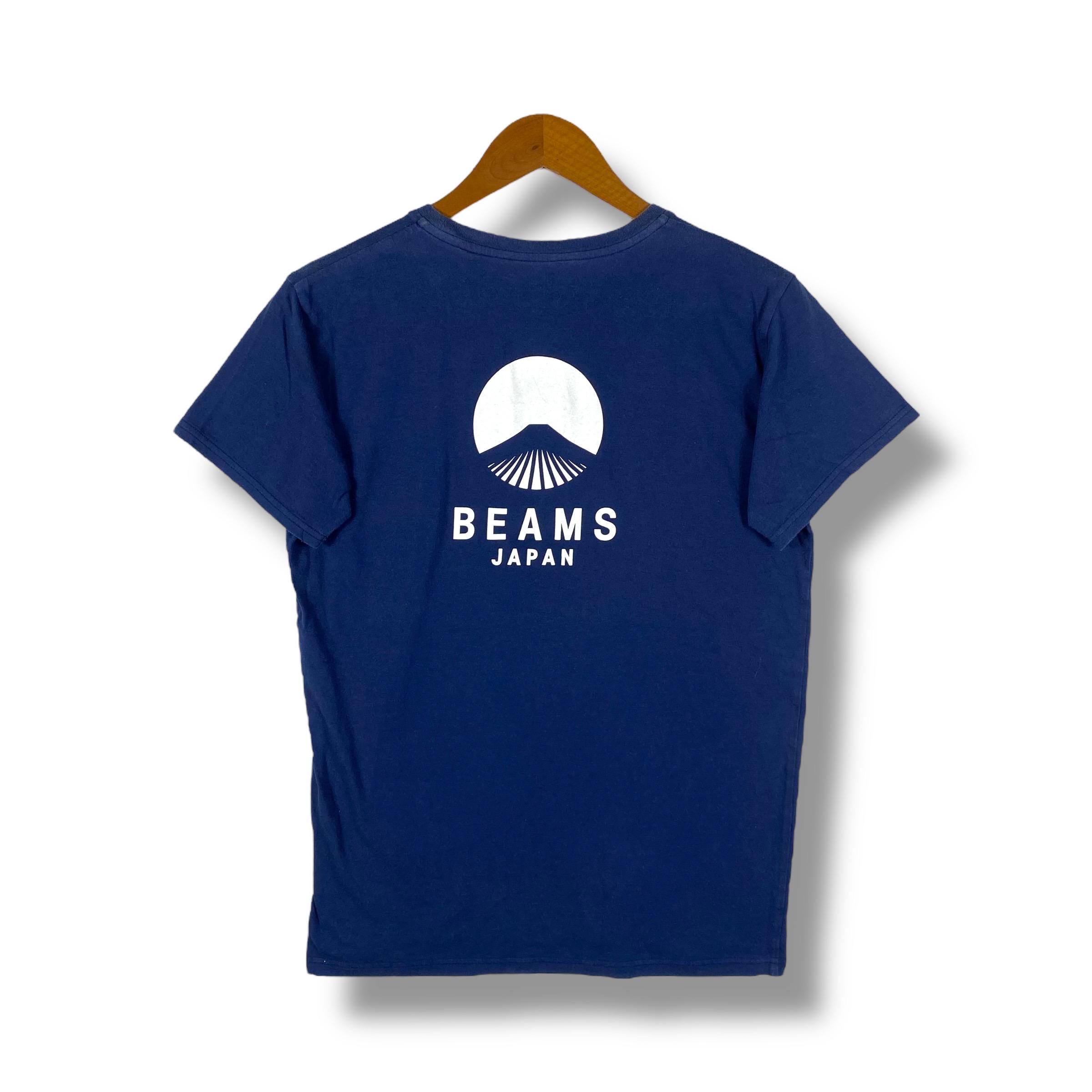 Selten!! STRAHLEN JAPAN Indigo Mount Fuji Grafik-T-Shirt groß passend für mittlere Größe