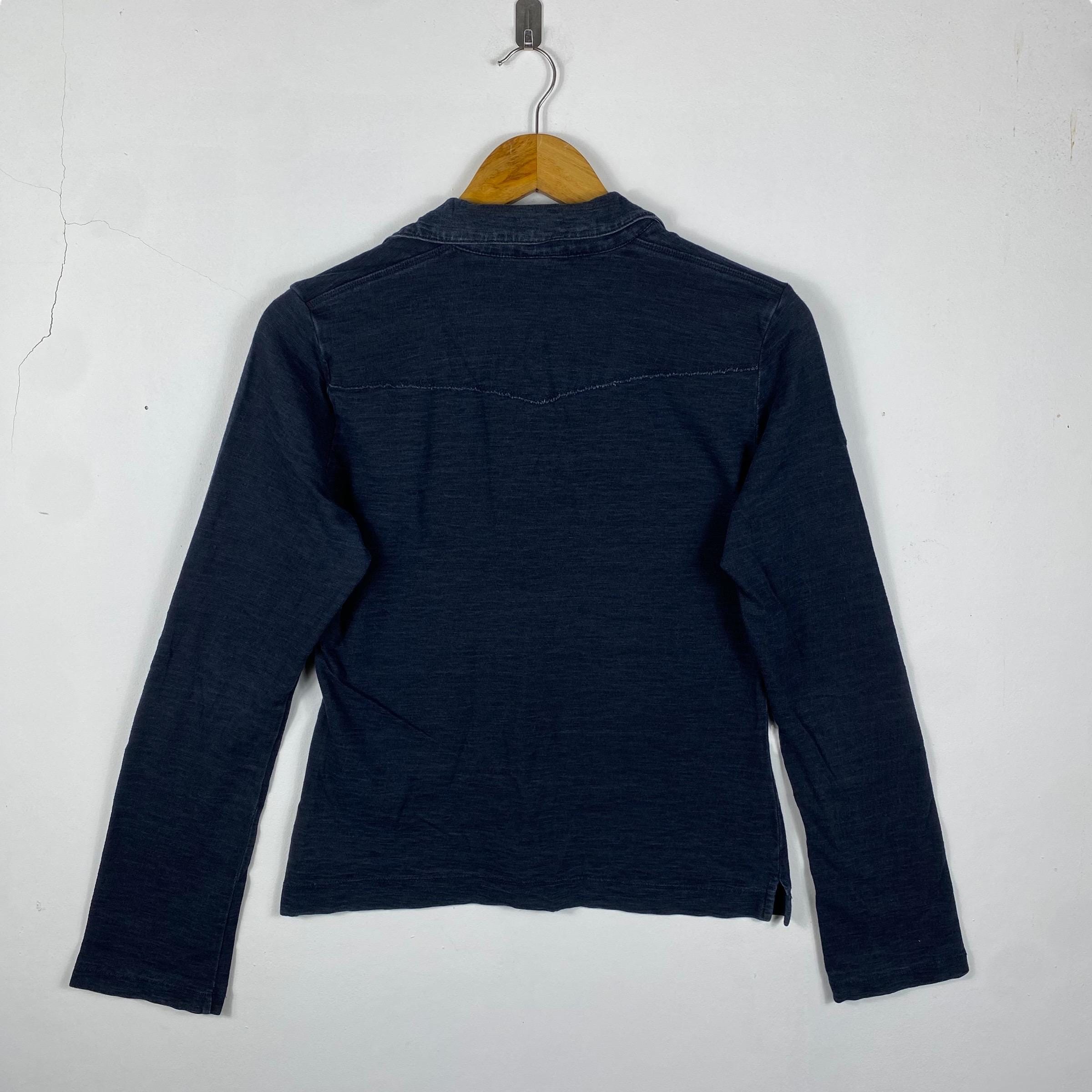 美品⭐︎45rpm メンズ　インディゴ長袖ポロシャツ　サイズ4 希少!!45RPM 天然藍染め 長袖ポロシャツ サイズ4 - Etsy 日本