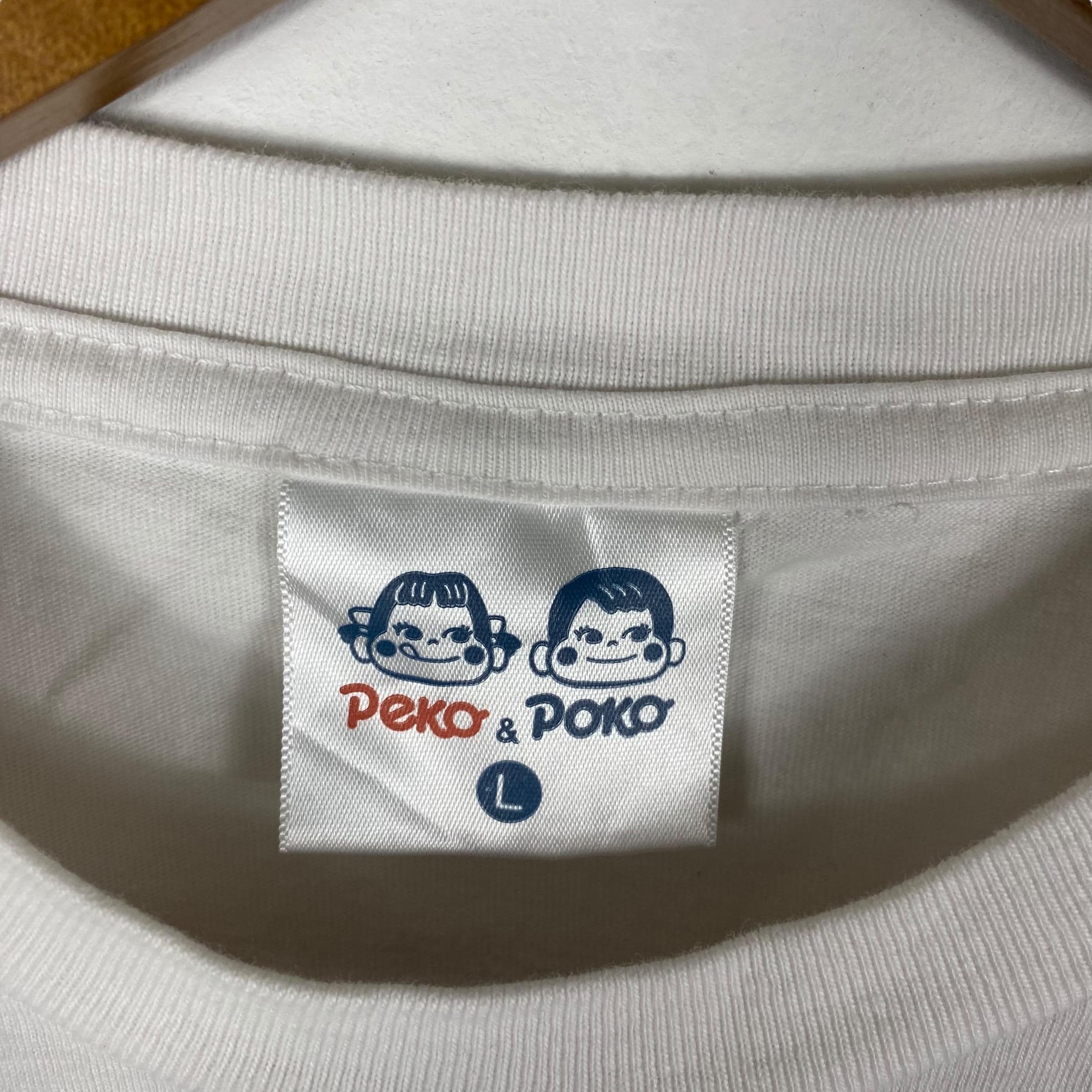 Rare!! PEKO & POKO Fujiya Japanese Anime Cartoon Long Sleeve Tee