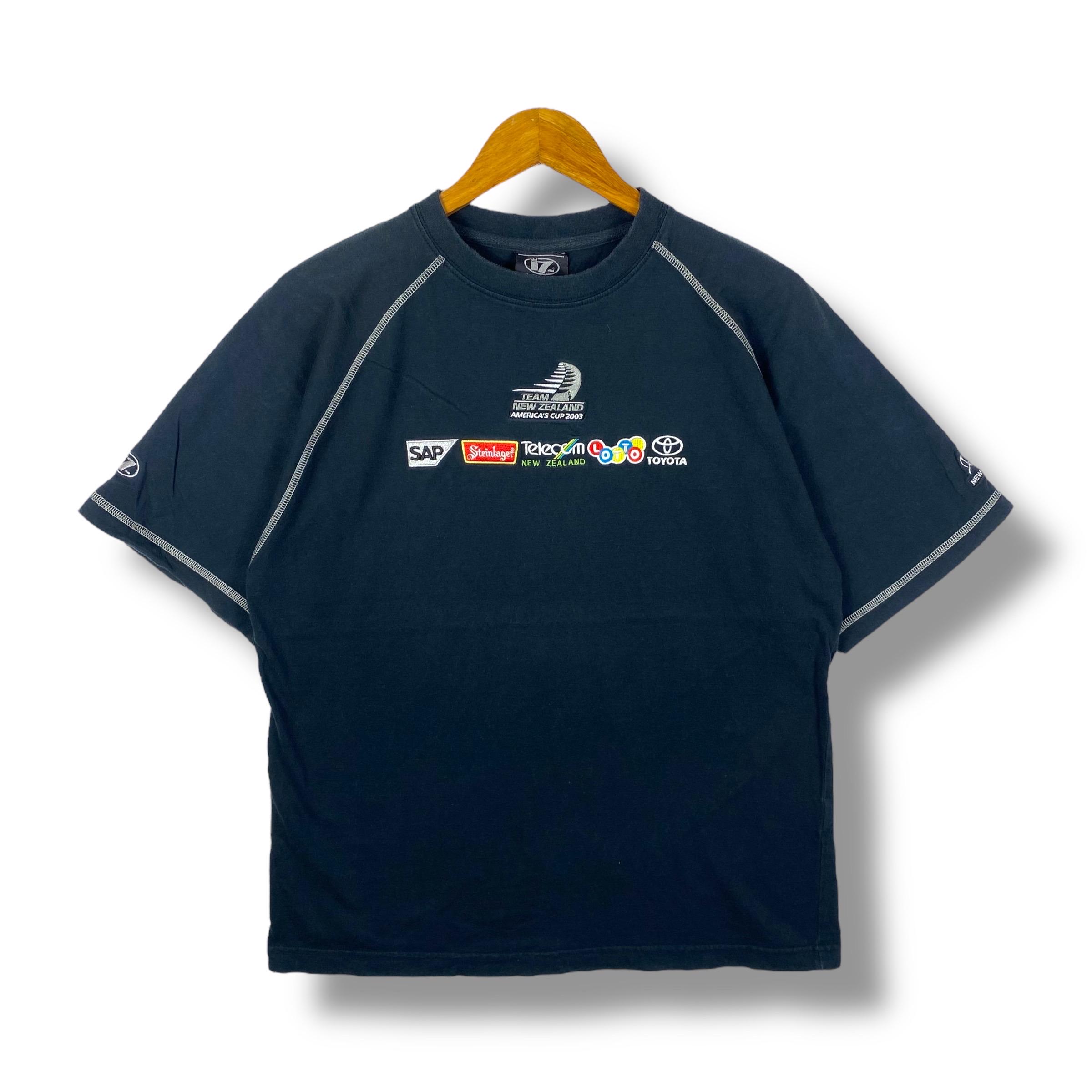 LINE7 チームニュージーランド アメリカズカップ2000 フリース裏地ジップアップナイロンジャケット ヨット ネイビー/イエロー XL mf11b042 LINE7 ラインセブン　アメリカズカップ2000　ジャケット ブルゾン