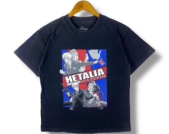 Raro!! Camiseta gráfica japonesa de anime HETALIA Axis Powers tamanho X-S