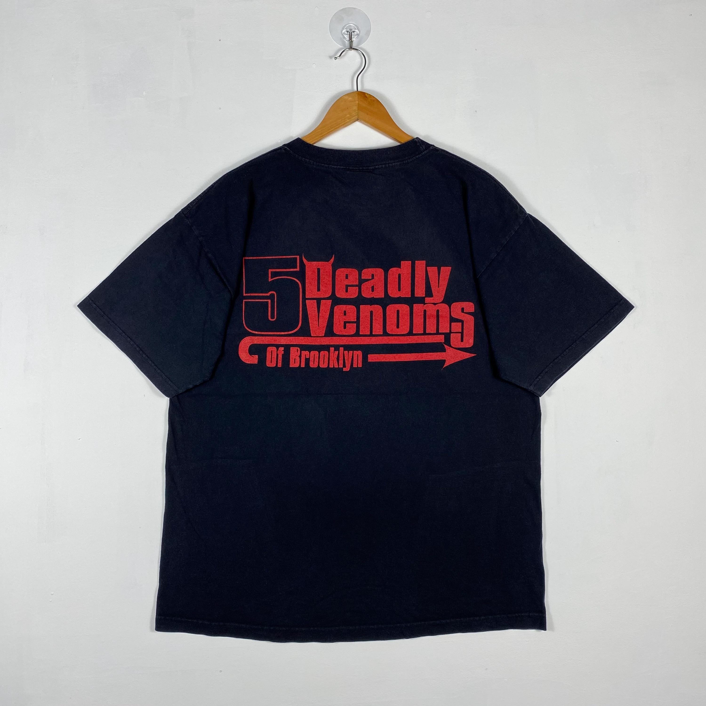 Vintage 90s Tony Touch Rap Tee - 5 Deadly Venoms of Brooklyn (XL 