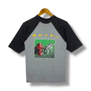 Vintage 80-tals RUSH Signals Tour Raglan-tröja - Medium