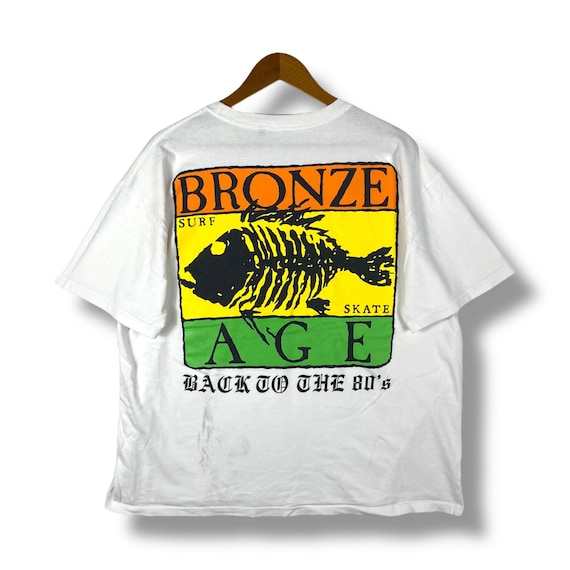 Rare!! BRONZE AGE Back to the 80's Graphic Tee Surf Skate Shirt 3