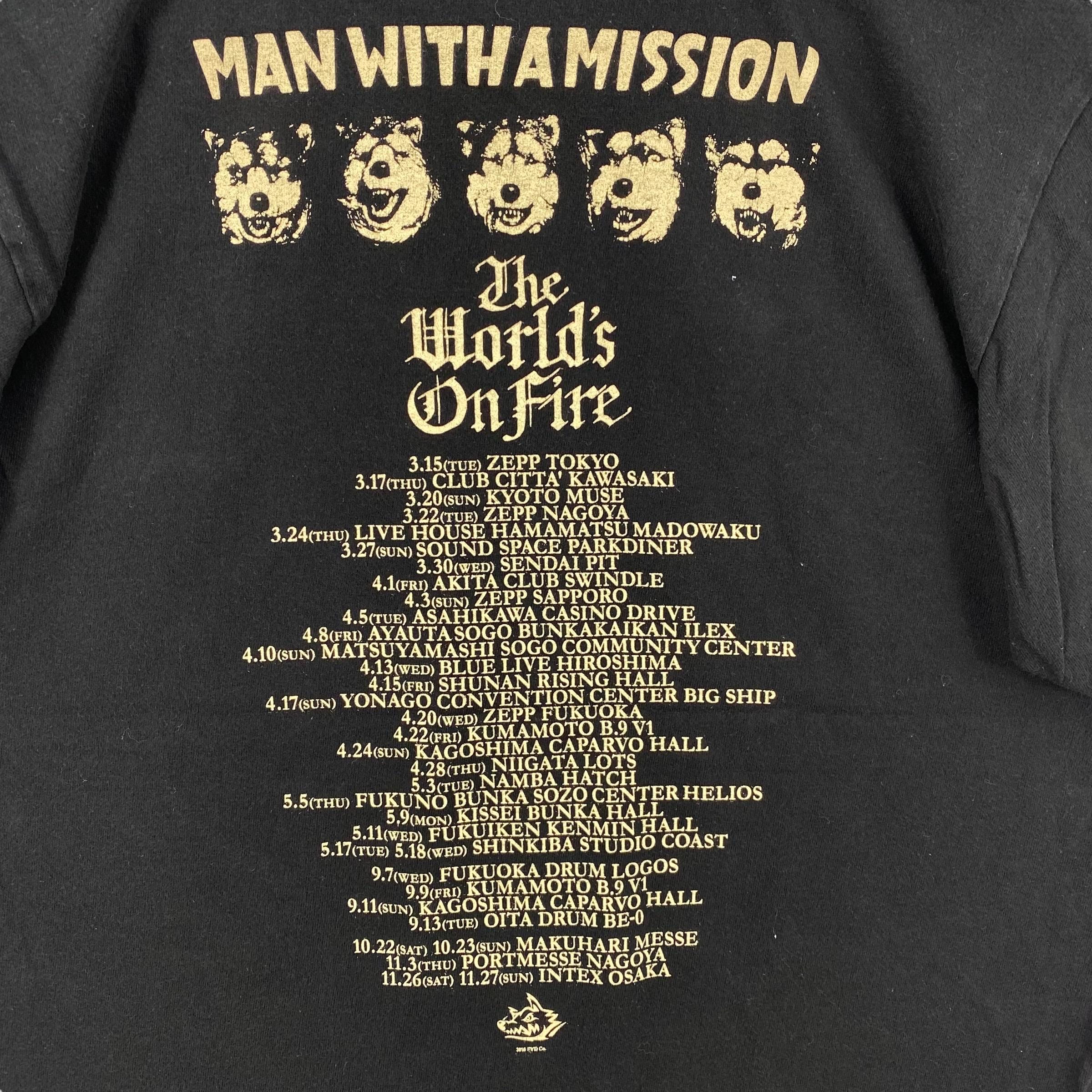 Rare!! Man With A Mission the World's on Fire Tour Japanese Band