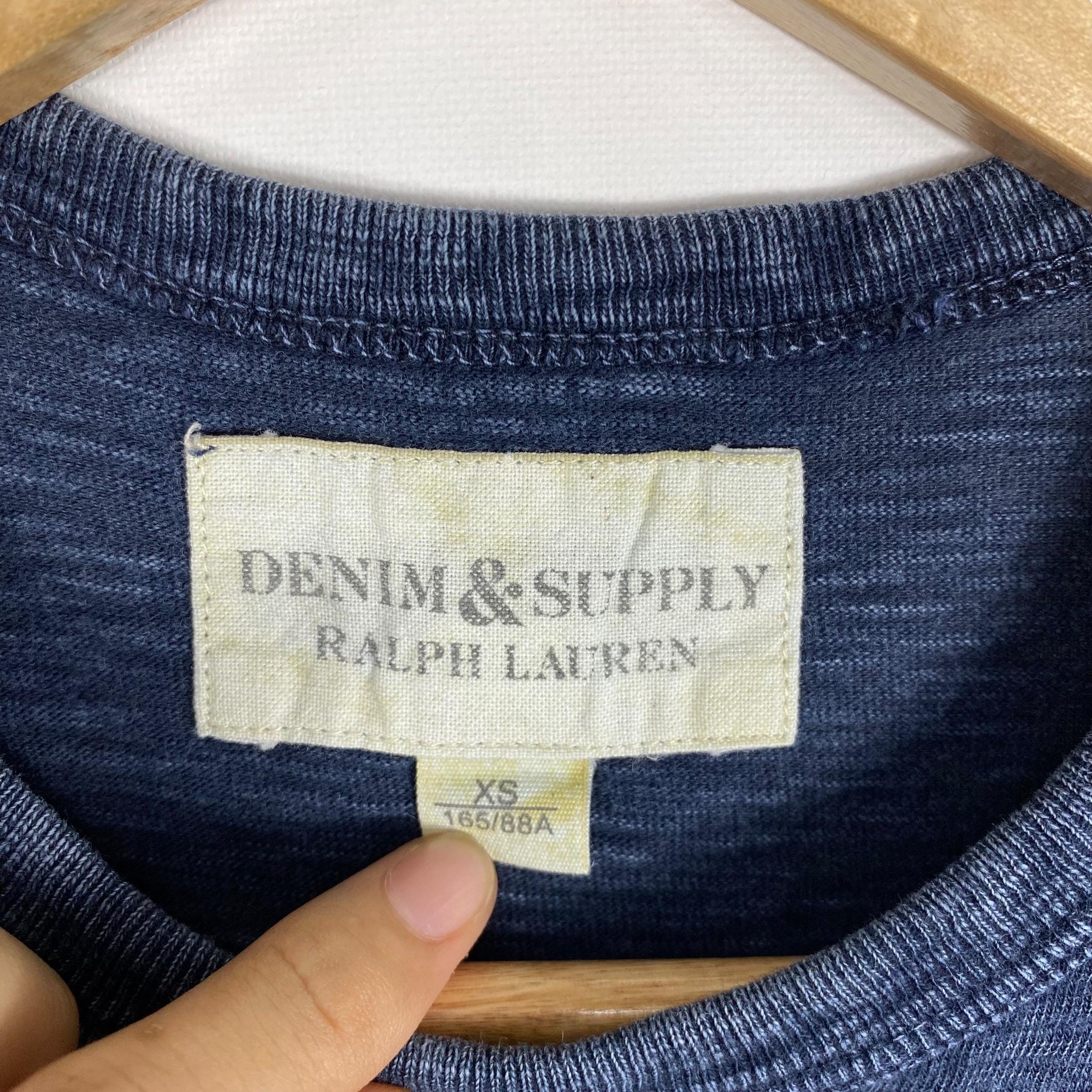 Rare!! USRL 167 Denim & Supply by Ralph Lauren Indigo Tee Shirt