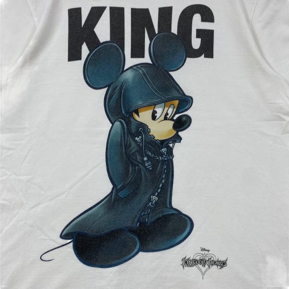 Rare!! KINGDOM HEARTS Mickey Rick Owens Disney Game Tee Shirt