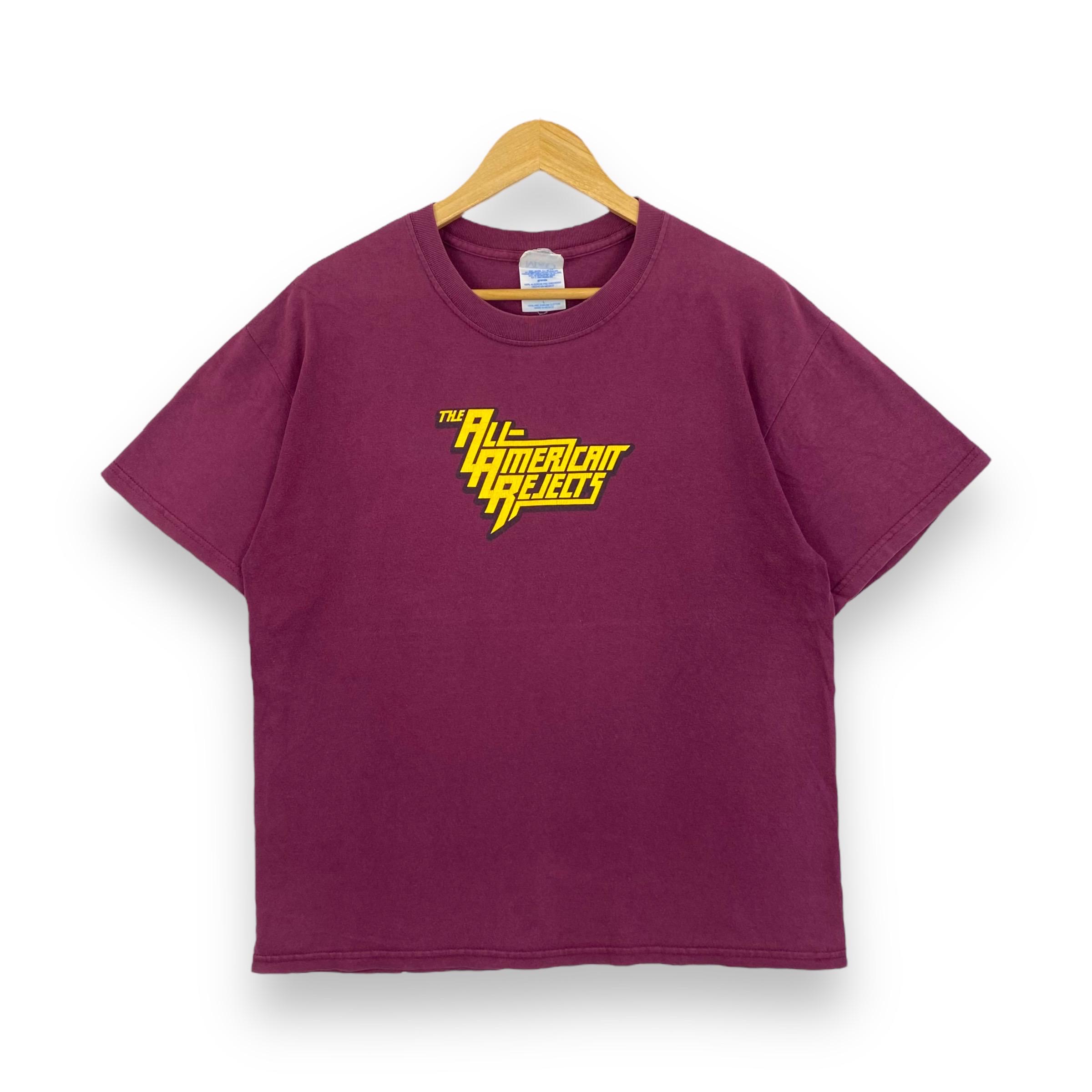 Rare!! Vintage 00' The ALL AMERICAN REJECTS Band Tee Shirt Large Size