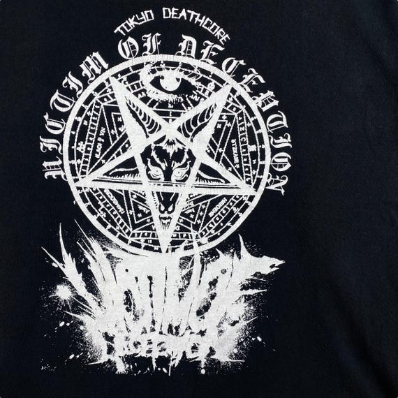 Rare!! Tokyo Deathcore VICTIM OF DECEPTION Long Sleeve Band Tee