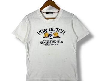 ¡¡¡Raro!!! Camiseta gráfica vintage VON DUTCH de los años 00, talla mediana